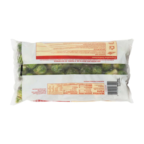 Simplot Small Brussels Sprouts - 32 oz. package, 12 packages per case.