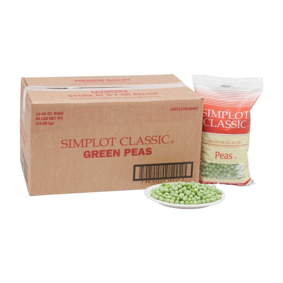 Simplot Peas - 40 oz. package, 12 packages per case – Food Service Rewards