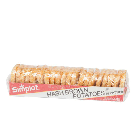 Simplot 101 Hash Brown Potato Patty, 2.25 Ounce -- 240 per case.