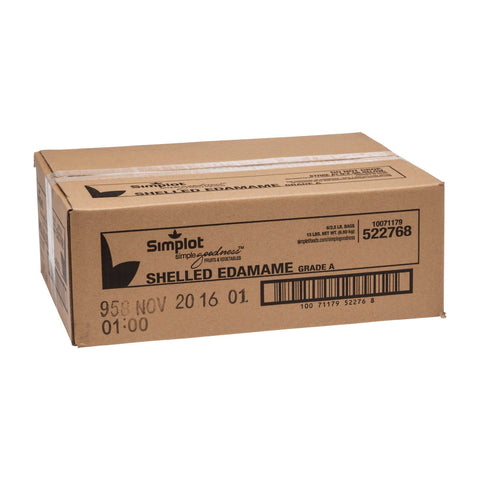 Simplot Shelled Edamame - 2.5 lb. bag, 6 bags per case