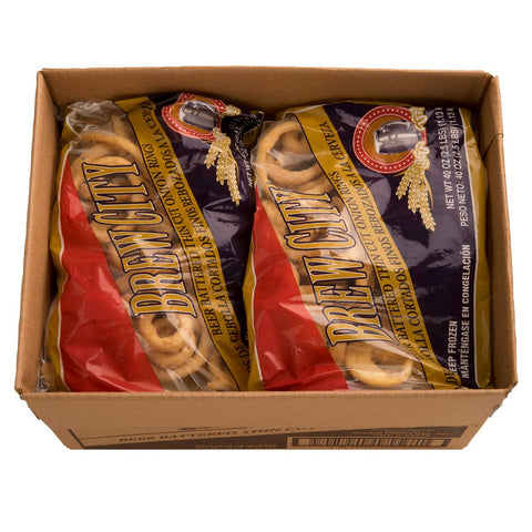 McCain Brew City Beer Battered Thin Cut Onion Ring, 2.5 Pound -- 6 per case.