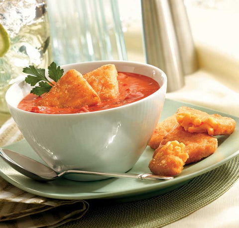 McCain Anchor Battered Wedge Macaroni and Cheese - Appetizer, 3 Pound -- 6 per case.
