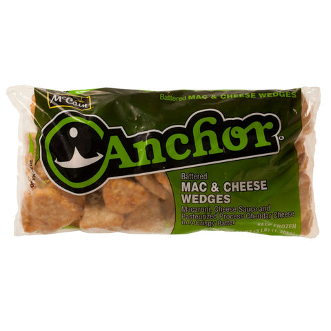 McCain Anchor Battered Wedge Macaroni and Cheese - Appetizer, 3 Pound -- 6 per case.