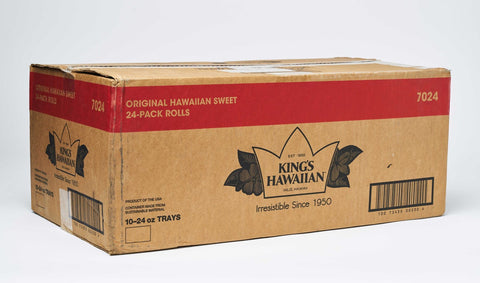 Kings Hawaiian Sweet Dinner Roll, 24 Ounce, 24 rolls per pack -- 10 packs per case