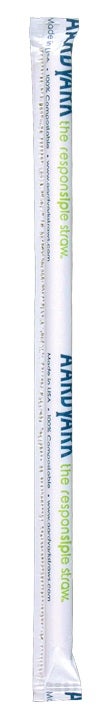 Aardvark White Jumbo Paper Straw, 7.75 inch -- 2200 per case