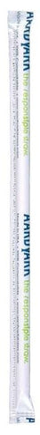 Aardvark White Jumbo Solid Paper Straw, 7.75 inch - 400 count per pack -- 8 packs per case
