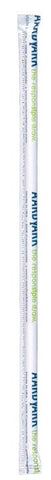 Aardvark White Jumbo Striped Solid Paper Straw, 10 inch - 400 count per pack -- 8 packs per case