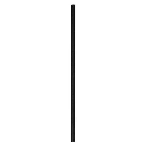 Aardvark Black Jumbo Solid Paper Straw, 7.75 inch - 600 count per pack -- 8 packs per case