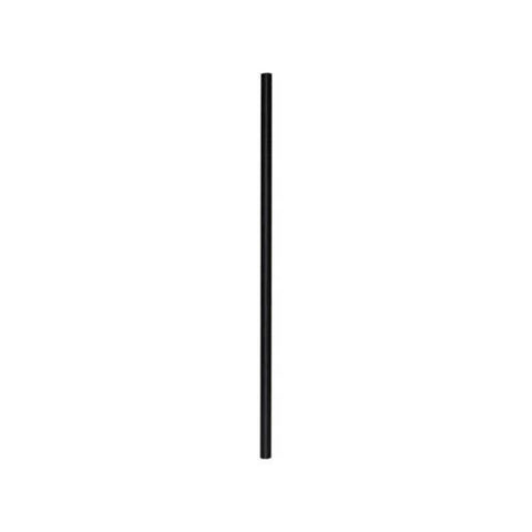 Aardvark Black Jumbo Solid Paper Straw, 7.75 inch - 600 count per pack -- 8 packs per case
