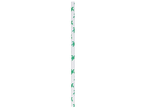 Aardvark Unwrapped Sea Turtle Jumbo Paper Straw, 7.75 inch -- 4800 per case