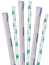 Aardvark Wrapped Sea Turtle Jumbo Paper Straw, 7.75 inch -- 3200 per case