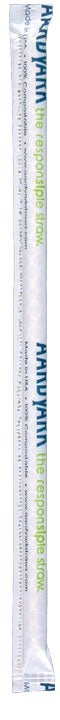 Aardvark Black Elegant Jumbo Paper Straw, 7.75 inch - 400 count per pack -- 8 packs per case