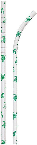 Aardvark Unwrapped Sea Turtle Jumbo Eco-Flex Paper Straw, 7.75 inch -- 4800 per case
