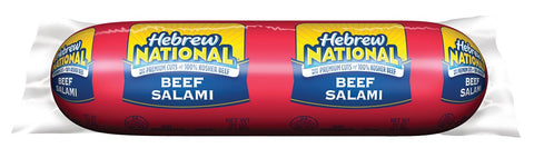 Hebrew National Beef Salami, 2 Pound -- 8 per case.