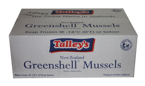 Packers New Zealand 1/2 Shell Mussels, 2 Pound -- 12 per case.