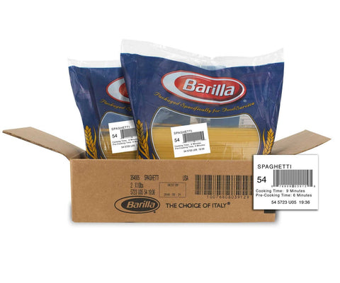 Barilla Spaghetti Pasta, 10 Pound -- 2 Case