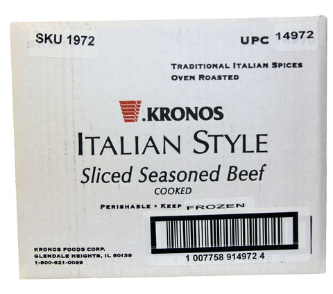 Krono Sliced Italian Beef with Au Jus, 5 Pound -- 2 per case.