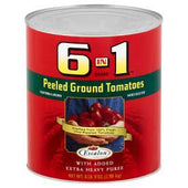 6 in 1 Peeled Ground Tomato Extra Heavy Puree, 102 Ounce -- 6 per case