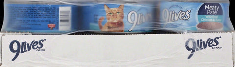 9 Lives Chicken and Tuna Dinner Ground Entree for Cat, 5.5 Ounce -- 24 per case.