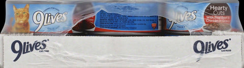 9 Lives Tender Slices with Real Beef in Gravy Cat Food, 5.5 Ounce -- 24 per case.