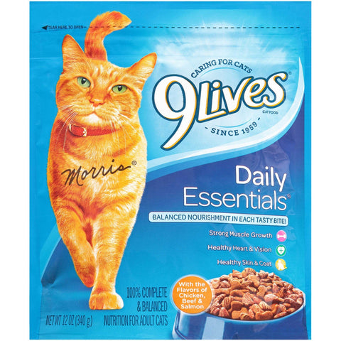 9lives Daily Essentials Cat Food, 12 Ounce -- 6 per case.