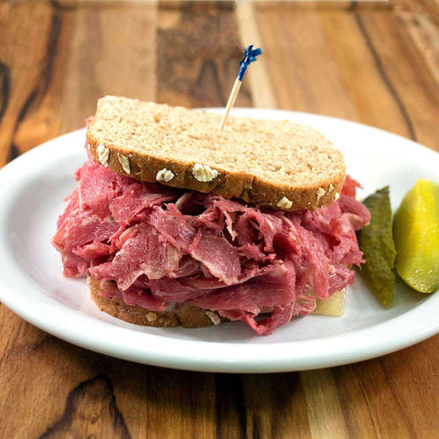 Philly Sensations Raw Corned Beef Puck, 4 Ounce -- 40 per case