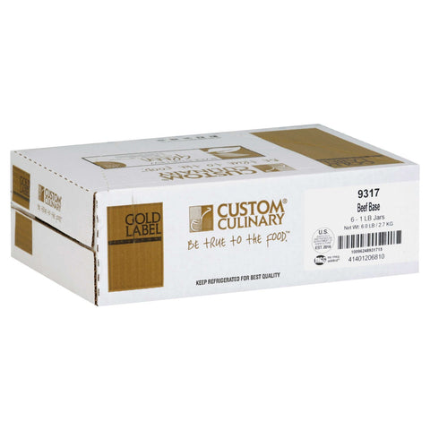 Custom Culinary Gold Label Beef Base, 1 Pound -- 6 per case.