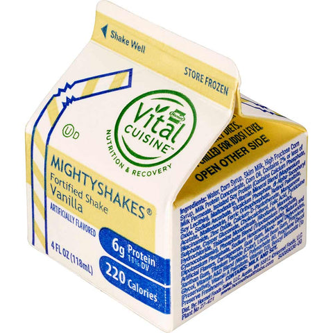 MightyShakes Vanilla Shake Beverage, 4 Ounce -- 75 per case.