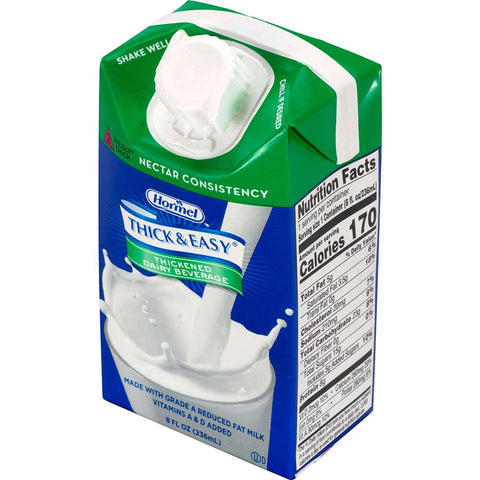 Hormel Health Labs Thick and Easy Thickened Dairy Beverage, Nectar Consistency, 8 Fluid Ounce -- 27 per case