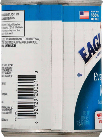 Eagle Brand Evaporated Milk, 12 Fluid Ounce -- 24 per case