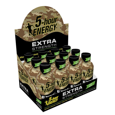 5 Hour Energy Extra Strength Sour Apple Energy Shot, 1.93 Fluid Ounce - 12 per pack -- 18 packs per case.