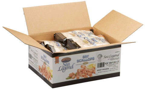 Sea Legend Black Label 80-120 Imported Bay Scallop, 5 Pound -- 2 per case