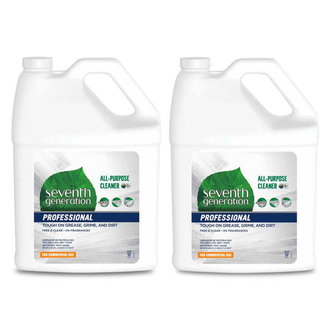 Seventh Generation Pro All-Purpose Cleaner Refill,Free and Clear, Unscented, 128 Fluid Ounce -- 2 per case