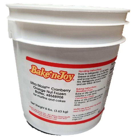 Bake N Joy Cranberry Orange Nut Muffin Batter, 8 Pound -- 2 per case.