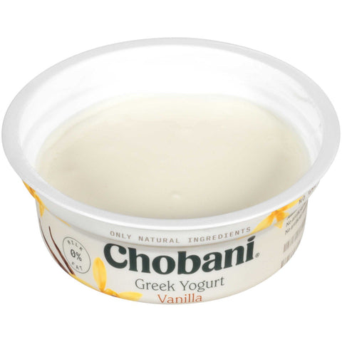 Chobani Vanilla Greek Yogurt, 4 Ounce -- 12 per case