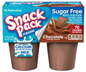 Snack Pack Sugar Free Chocolate Pudding, 3.5 Ounce -- 48 per case