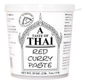 A Taste of Thai Red Curry Paste, 35 Ounce Tub -- 3 per case.