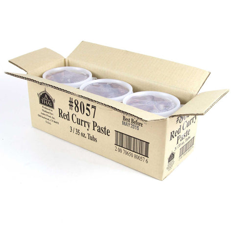 A Taste of Thai Red Curry Paste, 35 Ounce Tub -- 3 per case.