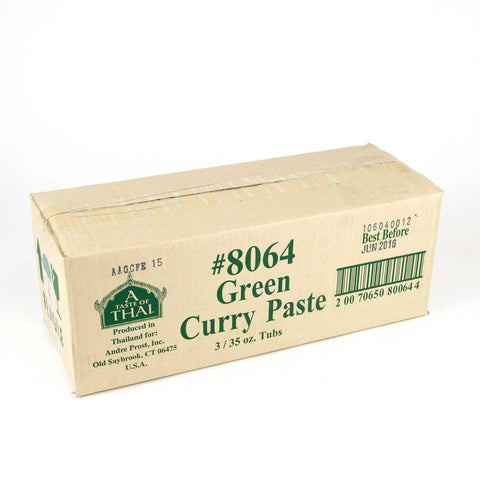 A Taste of Thai Green Curry Paste, 35 Ounce -- 3 per case.