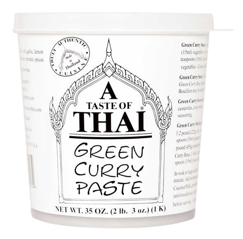 A Taste of Thai Green Curry Paste, 35 Ounce -- 3 per case.