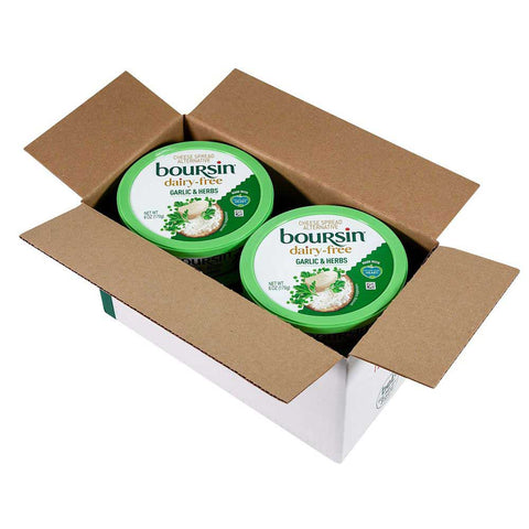 Boursin Garlic and Herb Dairy Free Cheese, 6 Ounce Cup -- 6 per case