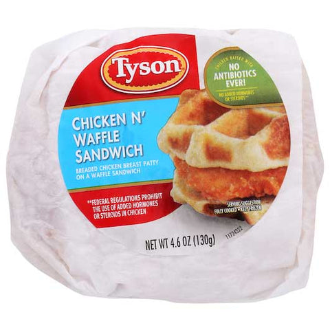 Tyson Chicken N Waffle Sandwich, 0.288 Pound -- 12 per case