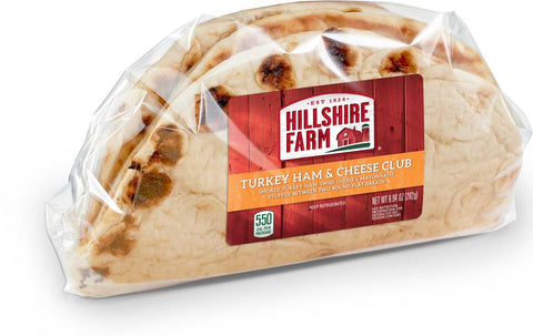 Hillshire Farm Turkey Ham and Cheese Club Flatbread Sandwich, 9.8 Ounce -- 10 per case
