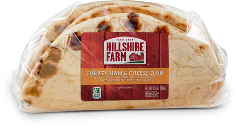 Hillshire Farm Turkey Ham and Cheese Club Flatbread Sandwich, 9.8 Ounce -- 10 per case