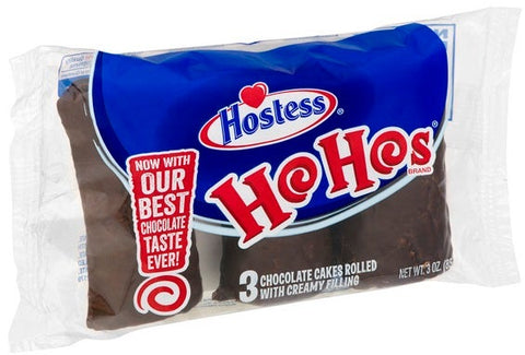 Hostess Ho Hos Chocolate Cake, 3 Ounce -- 36 per case.