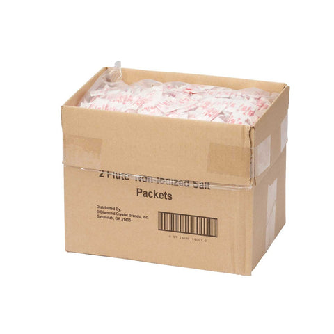 Packet Brand Fluted Salt Packets, 0.75 Gram -- 3000 per case.