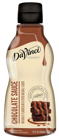 Davinci Gourmet Chocolate Sauce, 12 Fluid Ounce Plastic Bottle -- 6 per case