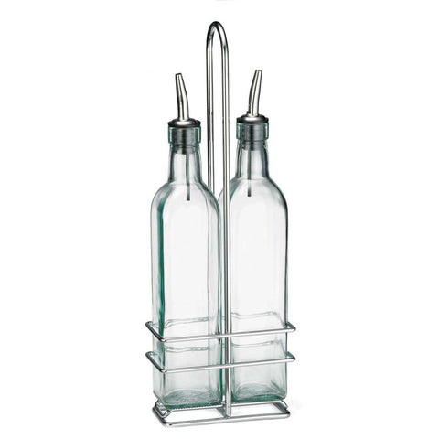 Tablecraft Prima Collection Chrome Cruet Set, 16 Ounce -- 6 per case