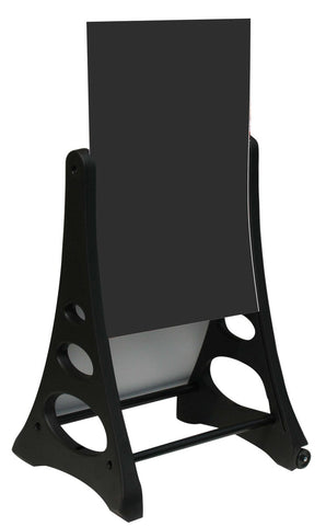 Aarco Black Roll A-Frame (TM) Double Sided Sidewalk Sign with Poster Holder, 42 x 26 1/2 x 24 inch
