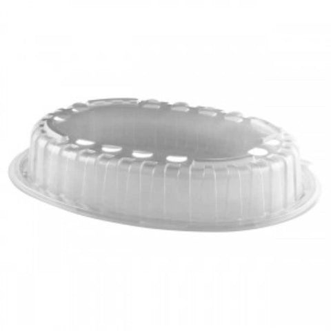 Anchor Packaging Crisp Food Technologies Microwavable Clear Anti-Fog Oval Lid fits for CF1948, CF1942 Container -- 380 per case